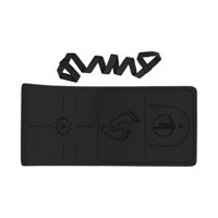 Magideal - Colchoneta De Cuerda Para Saltar Absorción De Golpes Para Adultos Fitness Con Correa De Transporte Aislamiento Acústico Protección Del Piso Colchoneta Negro