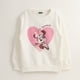 thumbnail image 1 of Poleron Cerrado Niña Minnie Pink Heart Blanco Disney, 1 of 4