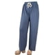 thumbnail image 1 of Pantalon Palazzo Acanalado Mujer Cintura Elasticada Verano Colores 369, 1 of 5