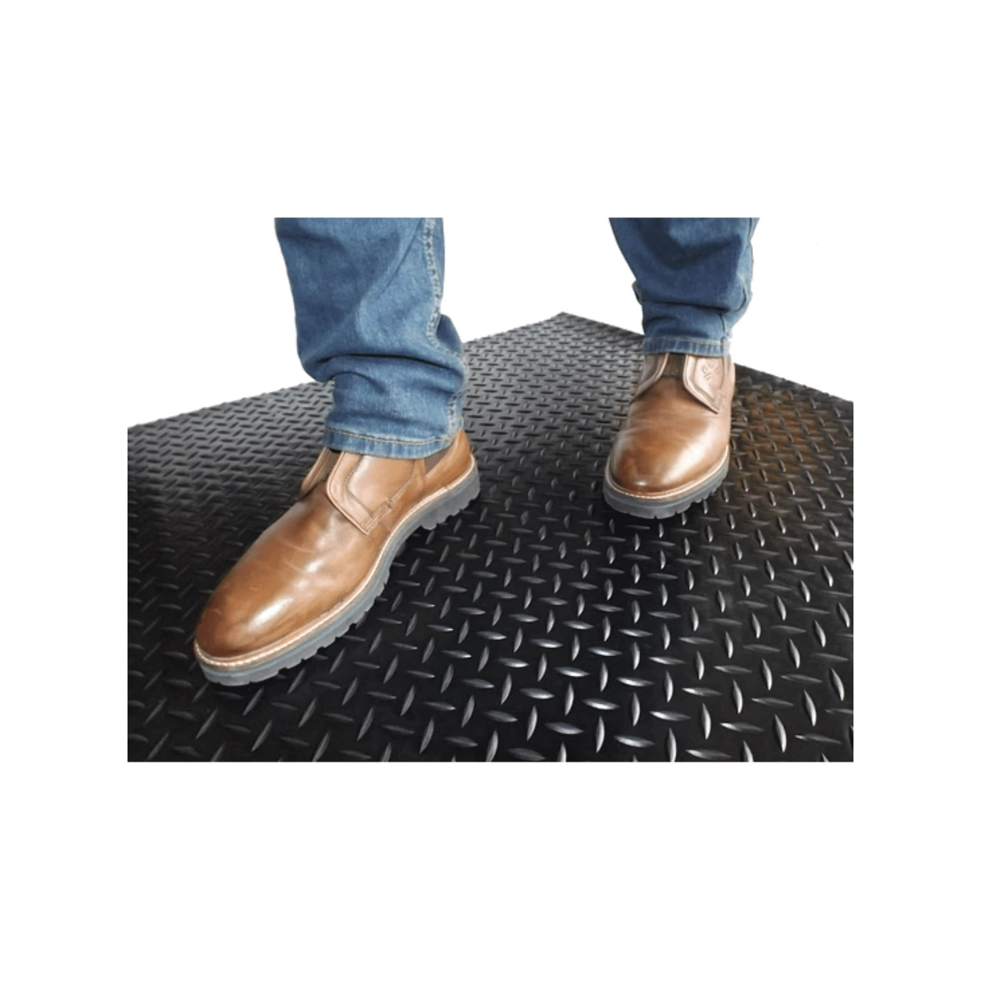 Cruzeirogomas - Piso R Goma Diamantado Neg Imp 3mmsx1,6mt.x 1 Mt Lineal