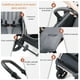 thumbnail image 5 of Coche Cuna Con Silla Nido Y Accesorios Gris LuBabycas, 5 of 8