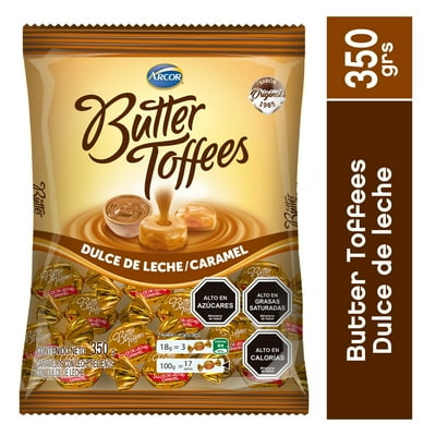 Caramelo Butter Toffes Dulces De Leche 350 G Arcor