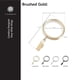 thumbnail image 3 of Anillos para cortinas MODE Cambria Designer Series, 2 pulgadas, 18 unidades, 3 of 6