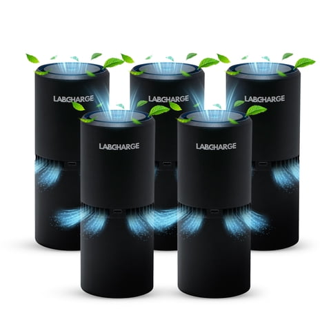 Purificador De Aire Lab Charge Pequeño Iónico Hepa Silencioso 23.5 M² Paquete De 5