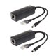 thumbnail image 4 of Cable Divisor Adaptador PoE Pasivo De 48V A 12V 2A De Alimentación A Través De Ethernet De 2 Piezas, 4 of 5