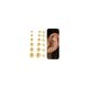 thumbnail image 1 of Pendientes Yoosteel 2 mm‑8 mm, chapado en oro de 14K, juego de 6 pares, 1 of 7