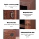 thumbnail image 5 of Organizador de colonias Homde de madera con 5 estantes y 2 cajones, 5 of 9
