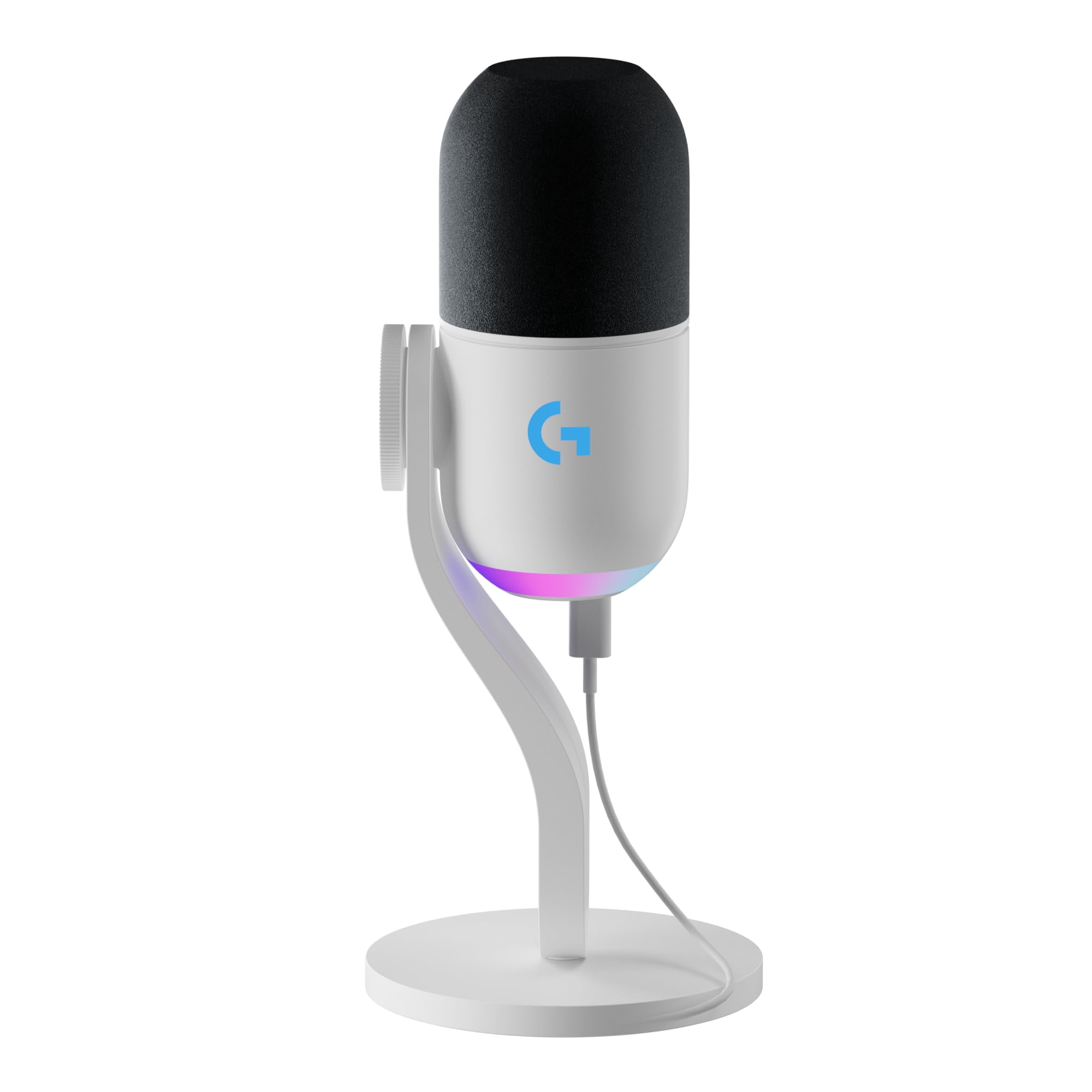 Micrófono Para Juegos Logitech G Yeti Gx Dynamic Rgb Usb Blanco Roto
