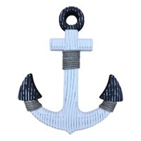 Fliperex - Ancla Blanco Decorativo De Madera Para Pared Decoracion