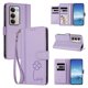 thumbnail image 2 of Funda Cartera Trébol para Xiaomi Redmi 15 4G/5G con Ranuras Tarjetas y Carga Inalámbrica Morado claro, 2 of 6