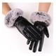 thumbnail image 2 of Guantes De Piel Sintetica Con Táctil - Negro - Brazalet negro M, 2 of 3