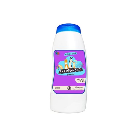 Mascokits - Shampoo Champú Seco Con Aromas Para Perros 120 Gr Aroma Fruitilicious