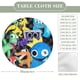 thumbnail image 2 of Rainbow Friends theme Fitted Round Tablecloths Elastic Edged Table Covers Waterproof Table Cloth For Kitchen Holiday Party Tables Decor 120cm, 2 of 6