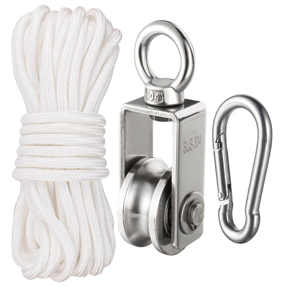 Polea SHINICO 34mm Acero Inoxidable 250kg Doble Rodamiento