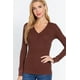 thumbnail image 1 of Top Térmico Largo Con Cuello En V Y Tapeta, 1 of 5