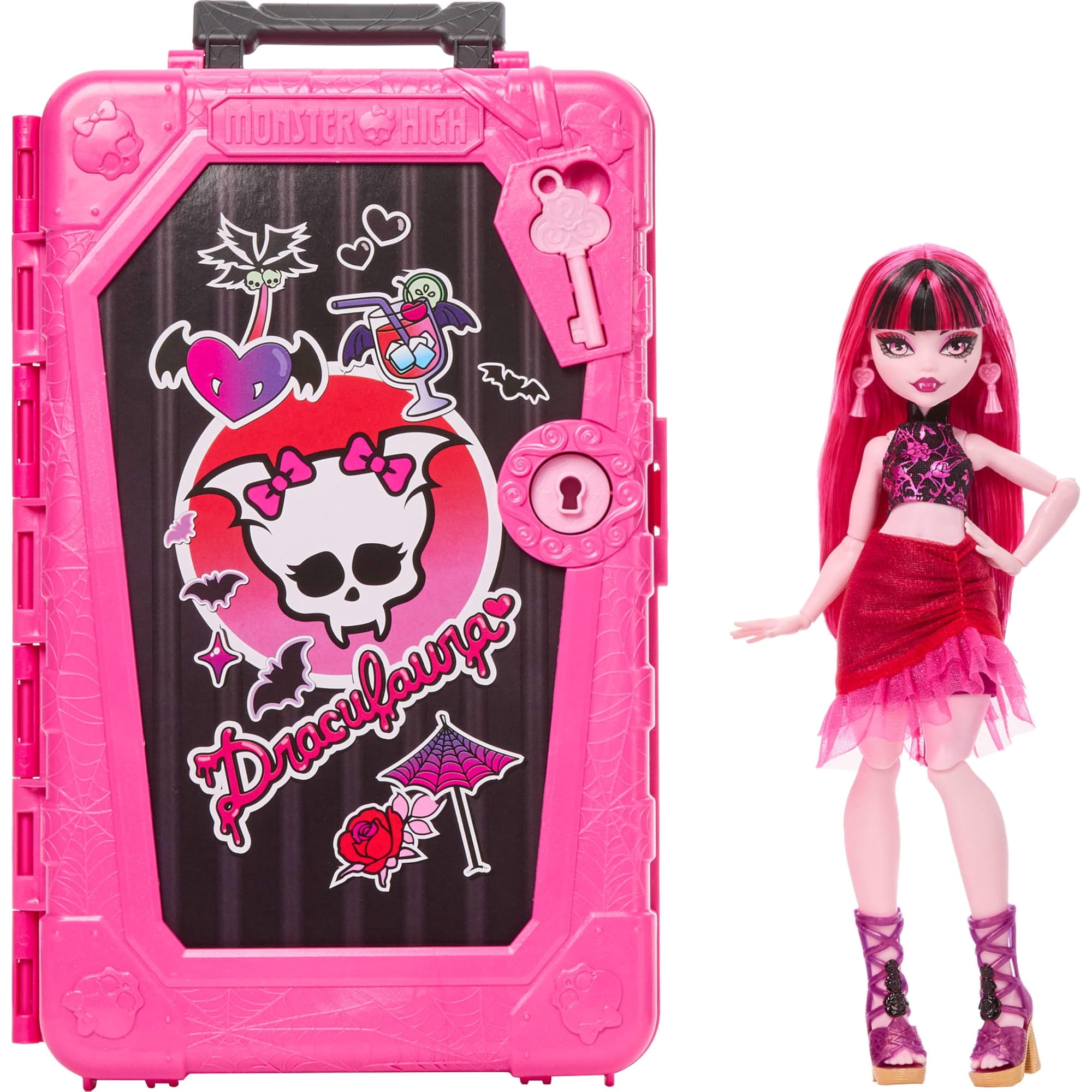 Set De Muñecas Monster High Skulltimate Secrets Draculaura Con Maletín