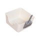 thumbnail image 1 of Caja De Arena Para Gatos Duradera Con Tapa Abierta Bandeja De Arena Para Mascotas Para Gatos Peque?os Medianos Gatitos Color Blanco, 1 of 5