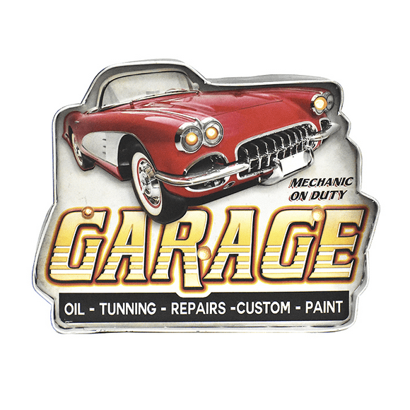 Letrero Vintage Led Garage
