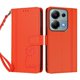 thumbnail image 3 of Funda Cartera Trébol para Xiaomi Redmi Note 13 Pro 4G con Ranuras Tarjetas y Carga Inalámbrica Naranja, 3 of 6