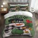 thumbnail image 1 of Snowman Welcome Flag Themed Bedding Set Including Duvet Cover And Pillowcases. Soft And Comfortable, 1 of 5