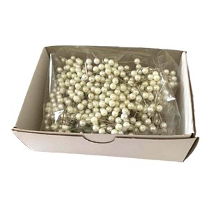 Magideal - 1000 Alfileres De Costura, Alfiler Recto, Alfileres De Vástago De Ramillete De 26 Mm De Largo, Alfileres De Acolchado Para Hacer Manualidades De Costu Blanco