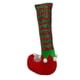 thumbnail image 2 of Patas Rellenas De Elfo Navideño, Decoración Navideña Bonita Para Ventanas De Vacaciones De Coche, Rayas Verdes Rojas, 2 of 3