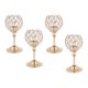 thumbnail image 5 of Candelabro De Cristal Con Mosaico De 4 Piezas, Soporte Para Luz De Té, Candelabro Dorado-S, 5 of 6