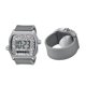 thumbnail image 2 of Reloj anillo Breed Austin LCD de silicona, acero inoxidable, gris oscuro, unisex, 2 of 9