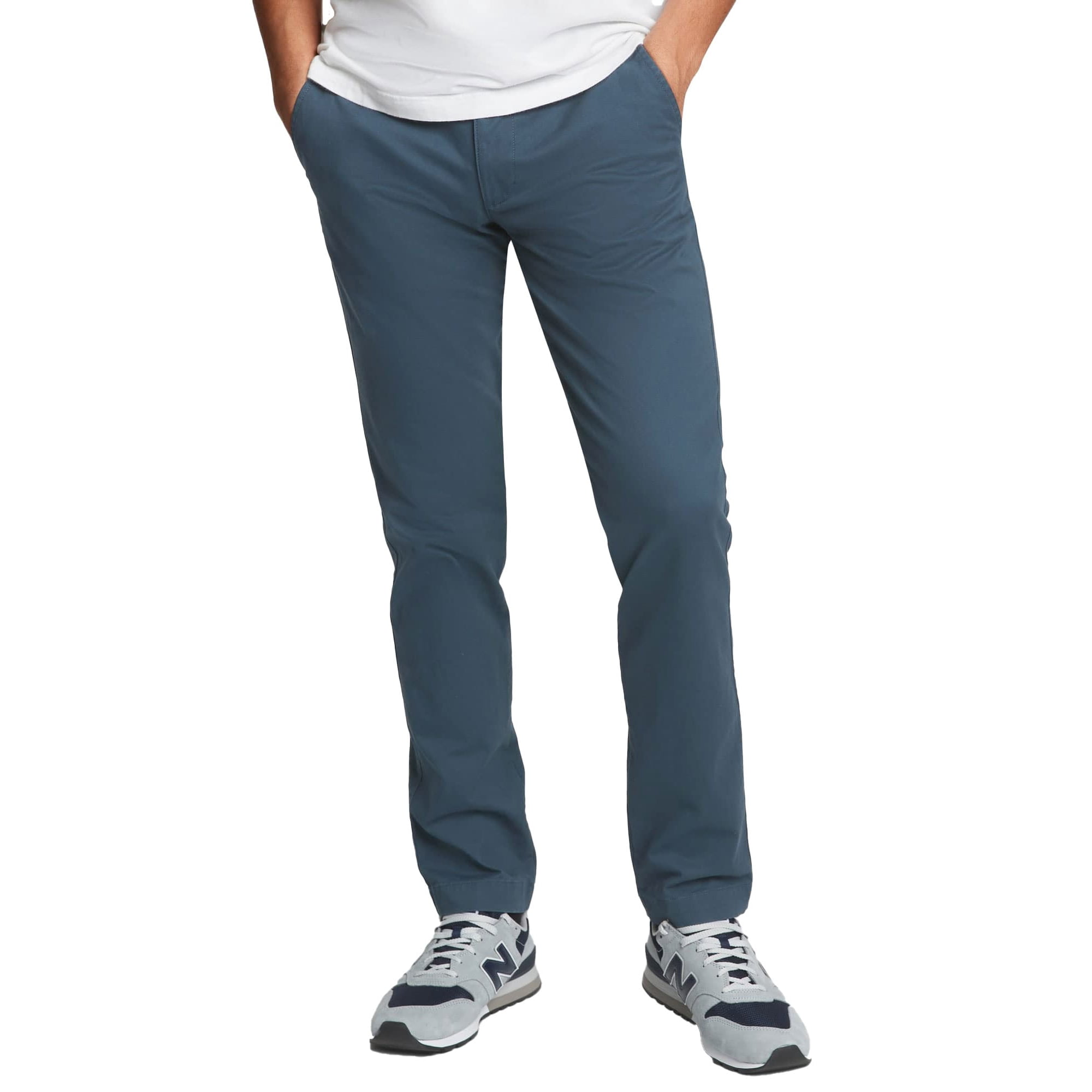 Pantalones Casuales Gap Essential Slim Fit Khaki Para Hombre Indigo