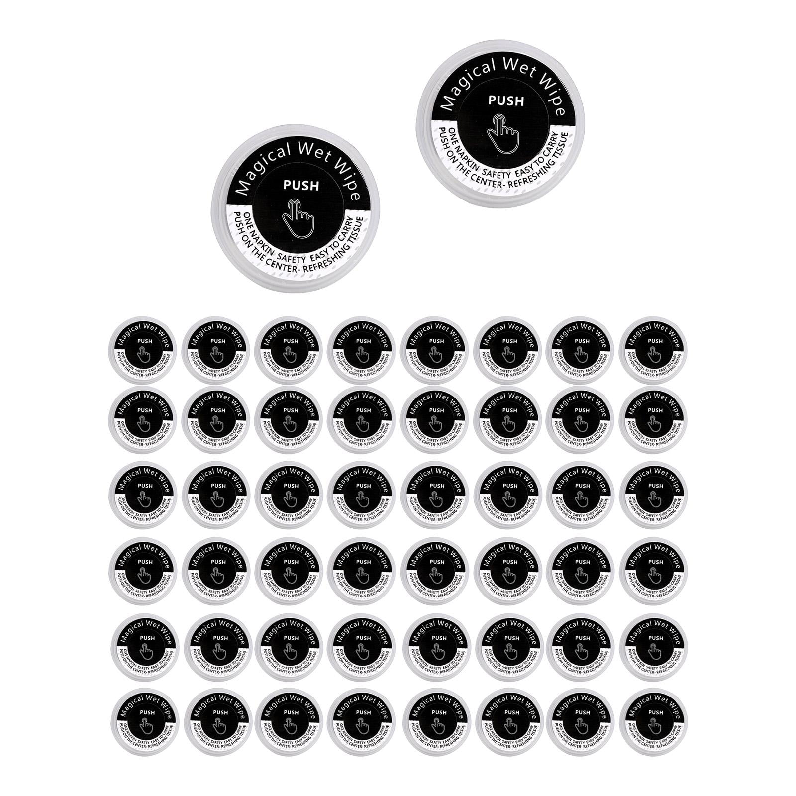 Magideal - Toalla Comprimida, Papel Higiénico, Tableta, Cara, Portátil, Cuerpo Suave, Mini Tejido De Moneda Comprimida Para Acampar, Salón De Belleza, Viajes, Gi 50 Granos