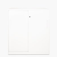 Form Office - Gabinete Oficina Alto Metálico Con Puertas Blanco