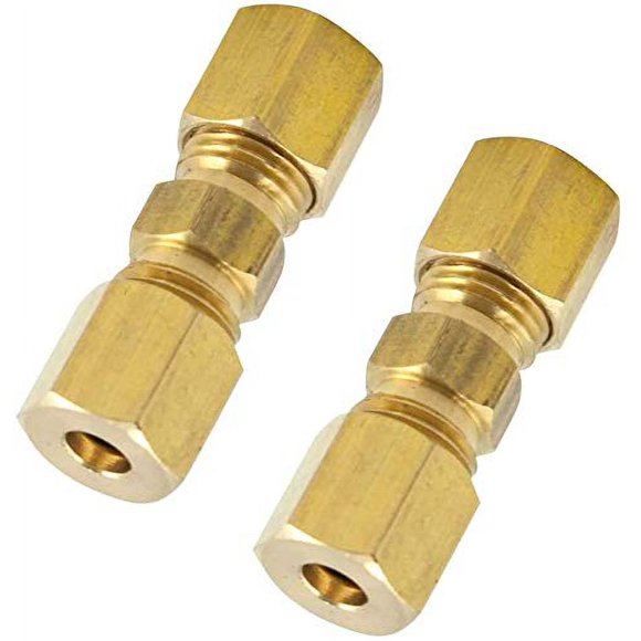 Acoplamiento de tubo Legines 3/8" OD x 3/8" OD, paquete de 2