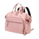thumbnail image 2 of Bolso De Pañales Bolso De Hombro Reutilizable Bolso De Pañal De Bebé Ancho Abierto Rosa, 2 of 5