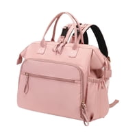 Magideal - Bolsa De Pañales Con Pañales De Viaje Reutilizable Para La Bolsa De Hombro De Mamá Mochila Mochila Bolsas De Pañales Para Trabajar Acampando Gimnasio Rosa