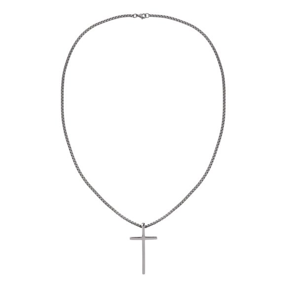 Collar Believe by Brilliance Cruz 61 cm 3,8 mm Acero Inoxidable
