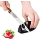 thumbnail image 1 of Afilador de cocina profesional 2 en 1, manual, para cuchillos de acero inoxidable y cerámica de todos los tamaños, base antideslizante negra., 1 of 7