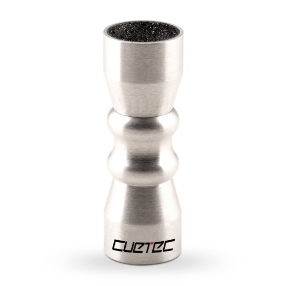 Herramienta Cuetec 3 en 1 para punta de taco Bowtie con raspador y moldeador, color plata