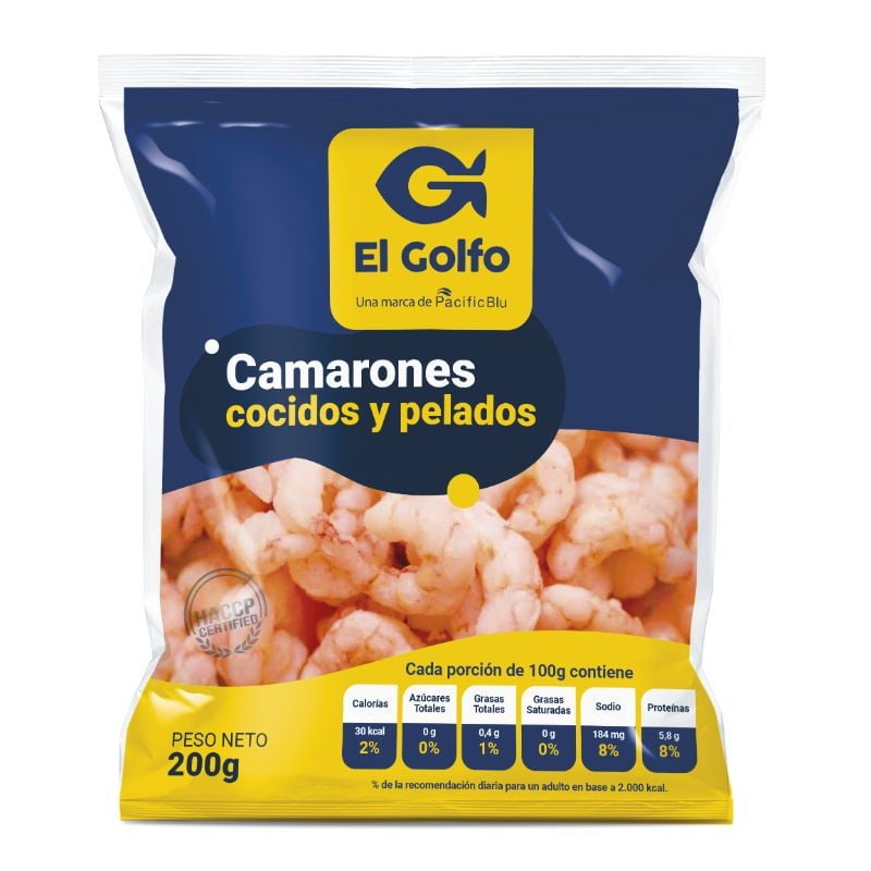 Camarón Pequeño Pelado Cocido 200 g El Golfo