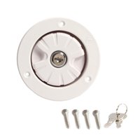 Ioensy - Relleno De Entrada De Agua De 78 Mm, Escotilla De Relleno Resistente Para Caravana, Remolque, Barco, Autocaravana, Blanco