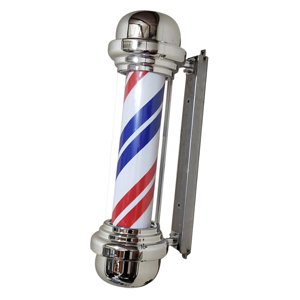 Ioensy - Señal De Peluquería, Tiras Abiertas Led, Iluminación Colgante, Luces Giratorias Para Poste De Peluquero