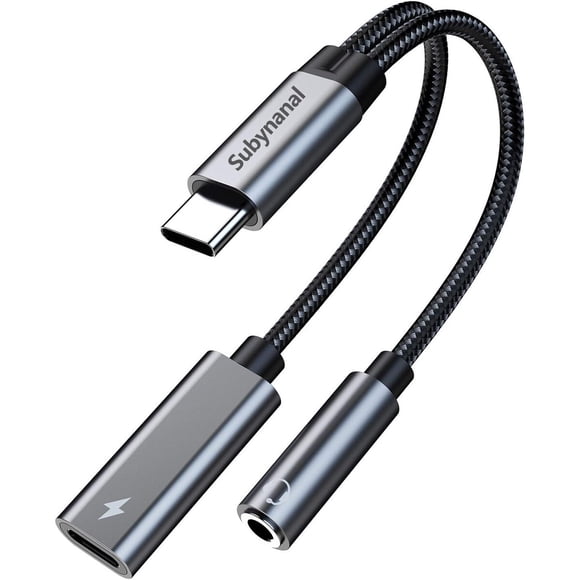 Adaptador USB-C a 3,5 mm Subynanal SU1 60 W PD