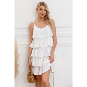 Likeshop - Vestido Mujer Escalonado Corto Casual Eventos Verano Sexy Coqueto 343