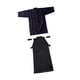 thumbnail image 4 of Conjunto De Uniforme De Kendo, Hakama De Kendo, Transpirable, Ninjas, Judo, Kimono Japonés, Hakama, 160 Cm, Azul Y Negro, 4 of 5