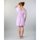thumbnail image 3 of Vestido Smock Crep Manga ancha Lila Polemic, 3 of 3