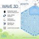 thumbnail image 5 of Urinal Screens Fresh Products Wave 3D, paquete de 10 unidades, algodón en flor, 5 of 8