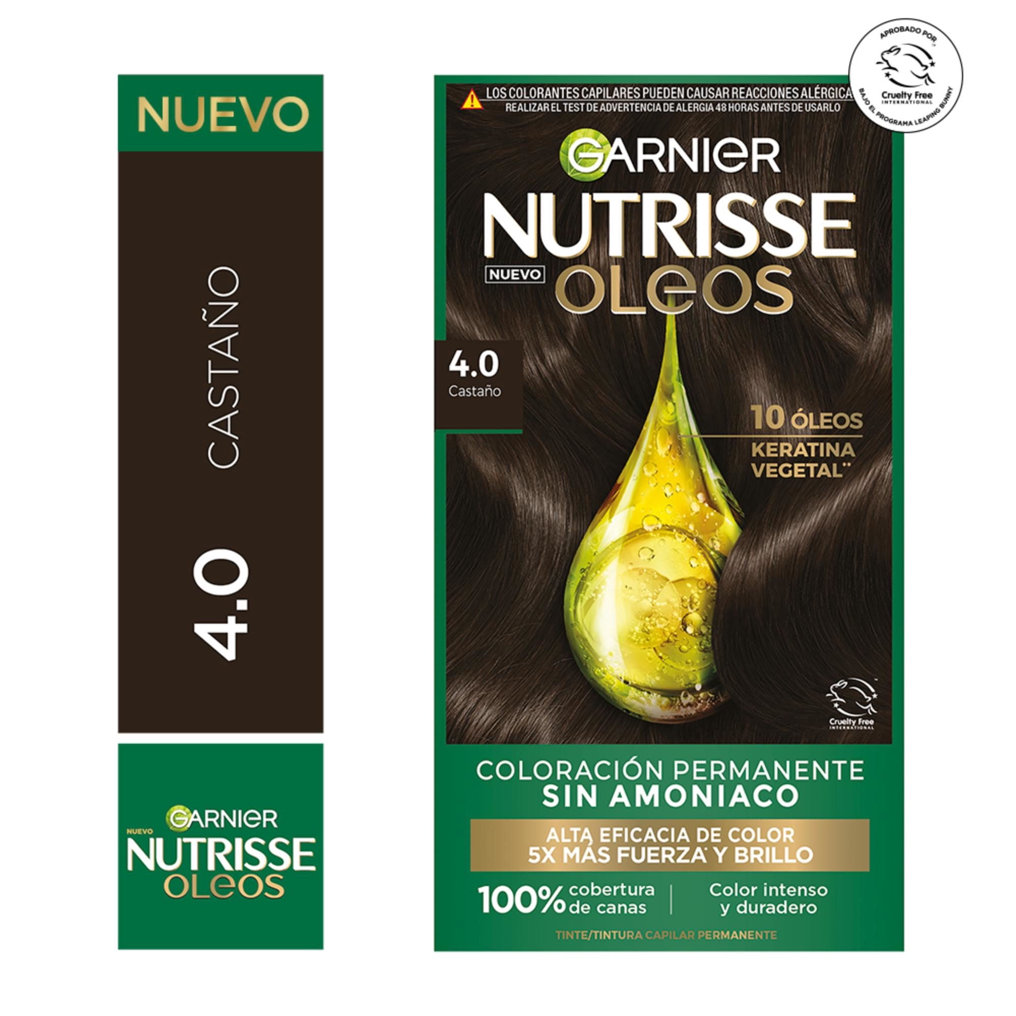 tinte Capilar Nutrisse Oleos 4.0 Castaño