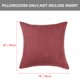 thumbnail image 4 of PiccoCasa Juego de 2 Fundas de Almohada de Algodón y Lino de 18" x 18", Rojo, 4 of 7
