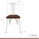 thumbnail image 4 of Silla Tolix con asiento de Madera Oscura Walnut - Blanca, 4 of 4