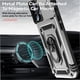thumbnail image 3 of Estuche GANGXUN para iPhone 16 Pro Max, soporte giratorio 360°, estilo mecánico y magnético, 3 of 5