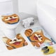 thumbnail image 4 of Pokonyan-theme 4-Piece Shower Curtain Set with Rugs, Waterproof Bathroom Decor Set Includes Bath Mat, U-Shaped Rug, Toilet Lid Cover and Curtain with Hooks, 4 of 6